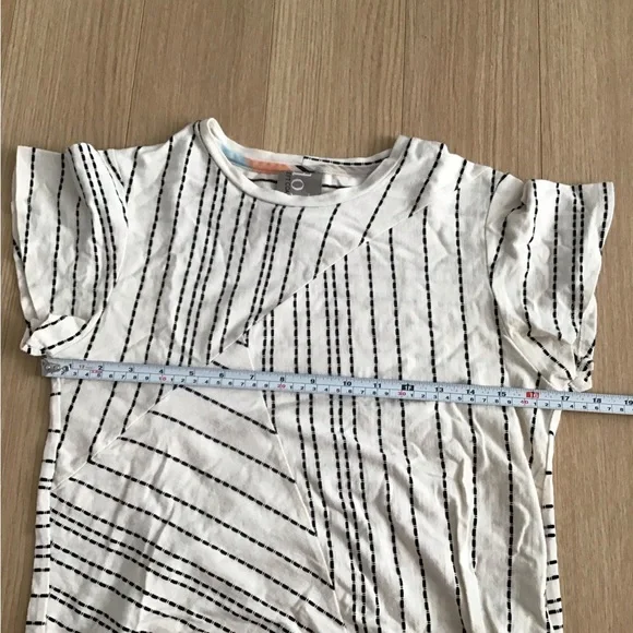 Dolan Anthropologie brand Black and White Striped Top Size S - Picture 3 of 6